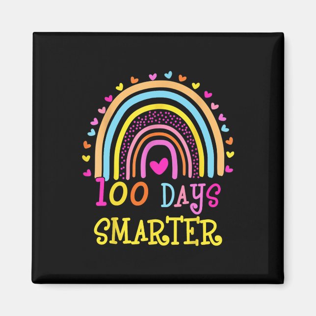 Íman Professor Do Dia 100 Dias Mais Inteligente Do Arco (Frente)