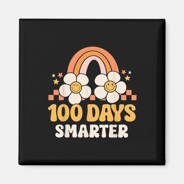 Íman Professor Do Dia 100 Dias Mais Inteligente Do Arco (Frente)