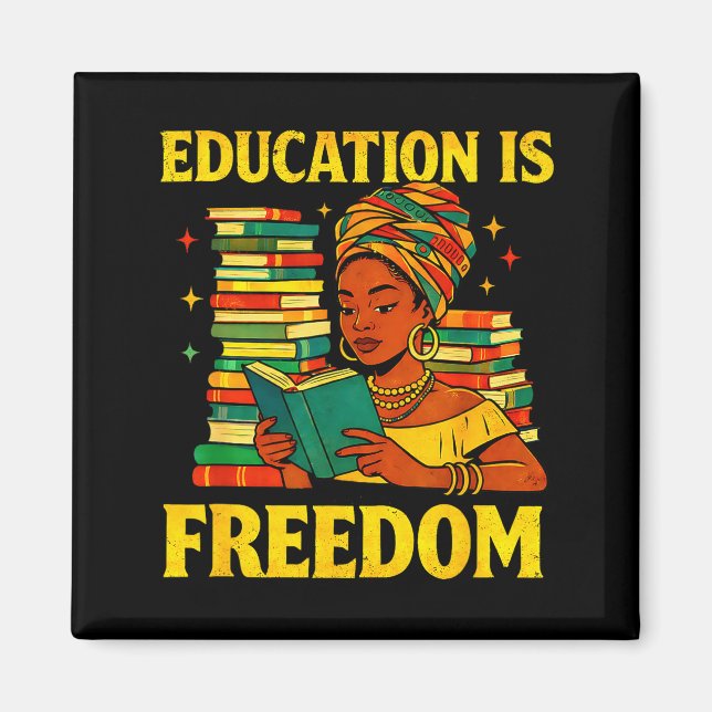 Íman Professor educação história negra é liberdade afro (Frente)