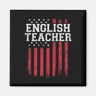 Íman Professor Inglês Flag Americano Usa Patriot Patrio