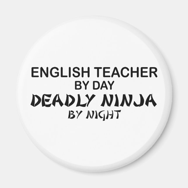 Íman Professor Inglês Morto Ninja (Frente)