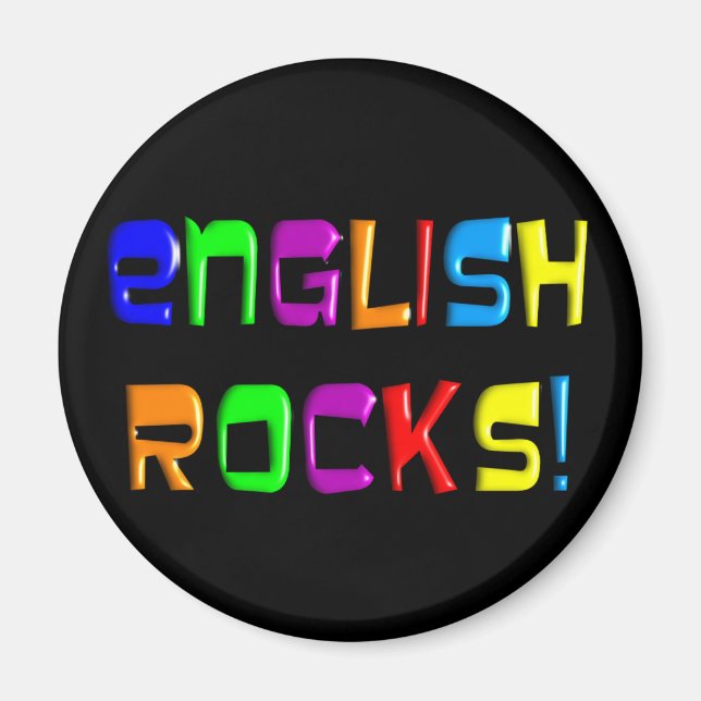 Íman Professor Inglês Oferece "Rocks Ingleses!" (Frente)