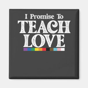 Íman Professor Orgulho LGBT Eu Prometo Ensinar Amor Gay