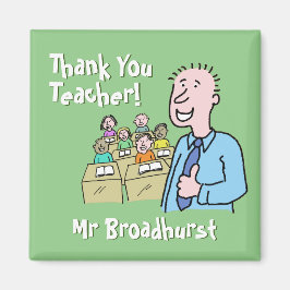 Íman Professor Presente. Obrigado a um professor mascul