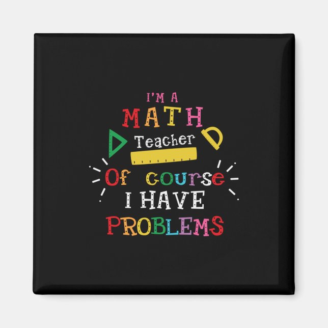 Íman Professor Presente Sou Professora De Matemática (Frente)