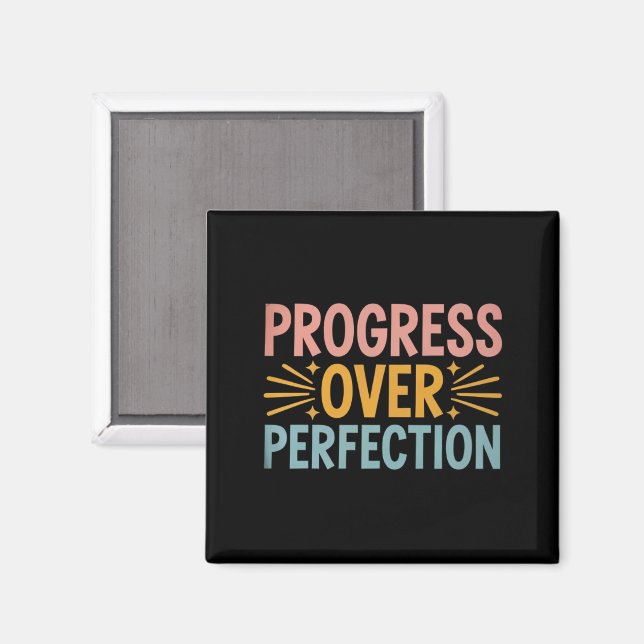Íman Professor Progresso em vez de Perfeição Volta às A (Front/Back)