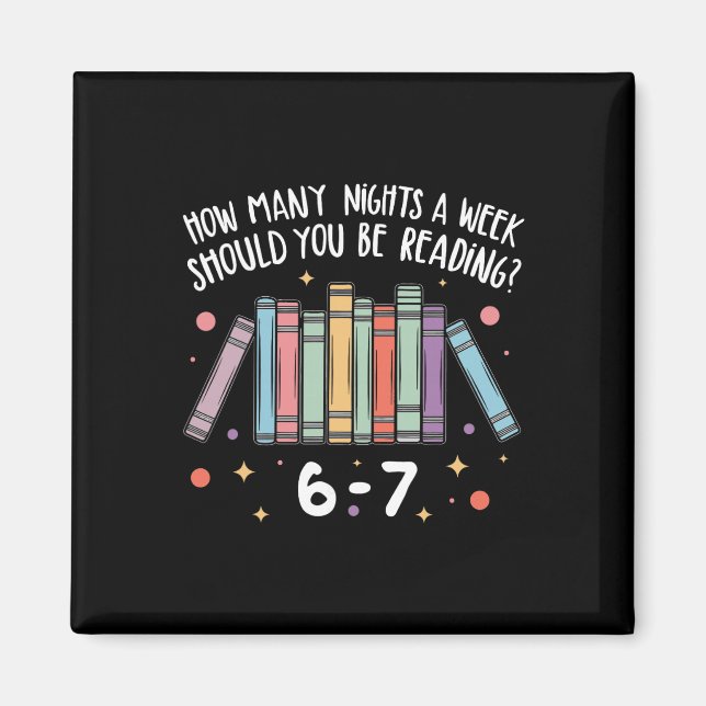 Íman Professor Quantas Noites Por Semana Você Deve Ler (Frente)