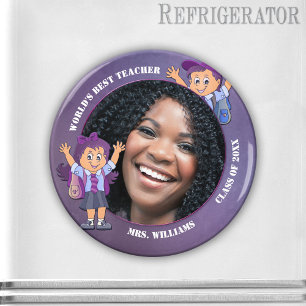 Íman Professor Roxo Obrigado Magnet Personalizado