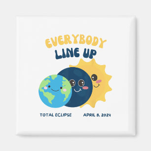 Íman Professor Solar Eclipse Abril 8 2024 Cute Earth Su