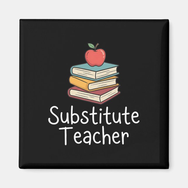 Íman Professor Substituto Apple Livros Escola Byck Para (Frente)