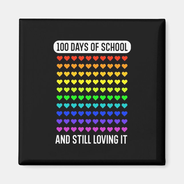 Íman Professora 100 Dias De Escola (Frente)