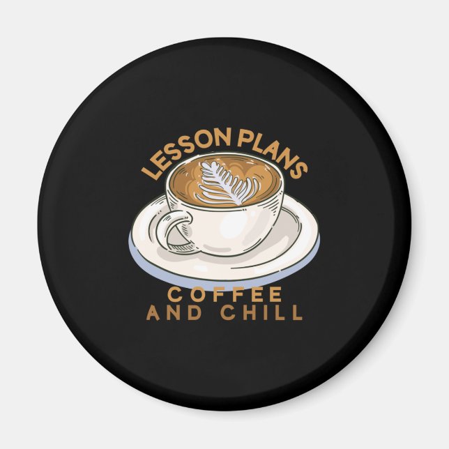 Íman Professora Arte Planeia Café E Enchimento (Frente)