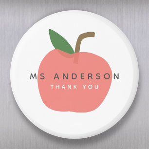 Íman Professora Da Apple Obrigado Modern Scandi Cute