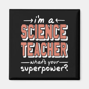 Íman Professora de ciências femininas Superwer Funny Ne