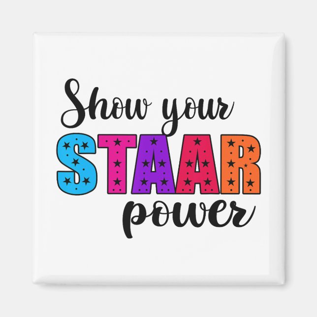 Íman Professora do Dia do Teste de Energia de Staar (Frente)