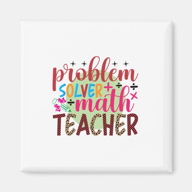 Íman Professora do Problema de Arte Solver Professor de (Frente)