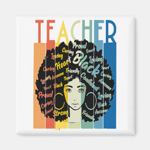 Íman Professora Negra Afro Retro Legal História Negra
