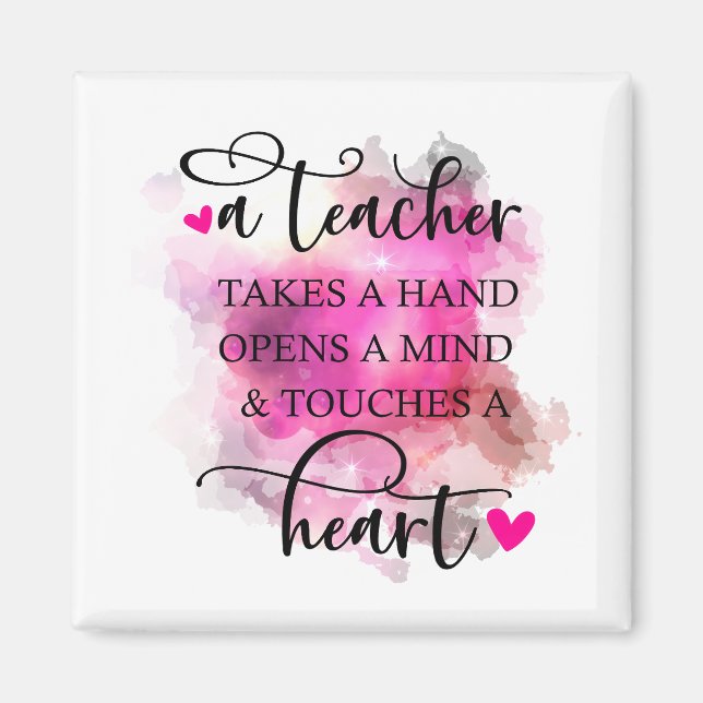 Íman Professora toca ímã no coração (Frente)