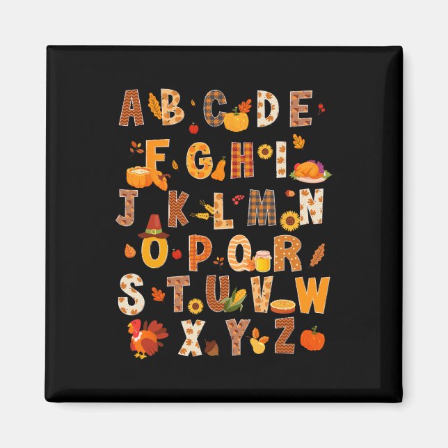 Íman Professores Crianças Alphabet Turquia Bomba Obriga (Frente)