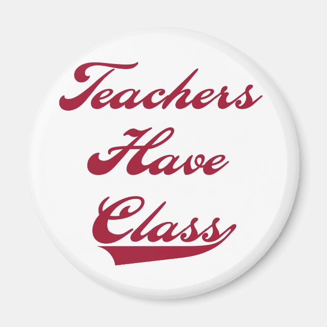 Íman Professores De Classe Vermelha (Frente)
