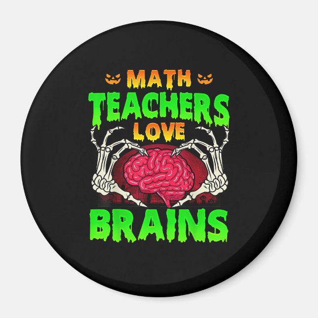 Íman Professores de Matemática Cérebros Esqueletos Hall (Frente)