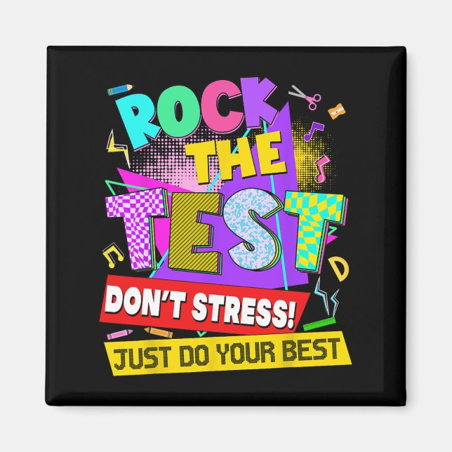 Íman Professores do dia de teste do ponto de stress (Frente)