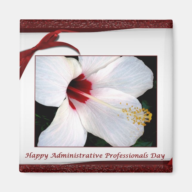 Íman Profissionais Administrativos Floral do Dia (Frente)