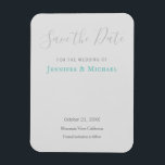 Íman Profissional de Casamento Design Moderno Salve a D<br><div class="desc">Este design,  que tem uma aparência moderna,  elegante e atraente,  irá imediatamente chamar a atenção de todos ao seu redor.</div>