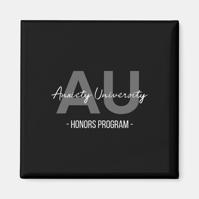Íman Programa de Honras da Universidade de Ansiedade  (Frente)