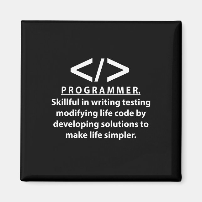 Íman Programador Desenvolvedor de Código Programador (Frente)