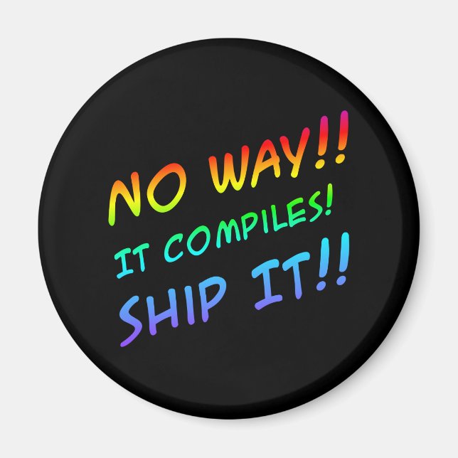 Íman Programando o ímã de humor (Frente)