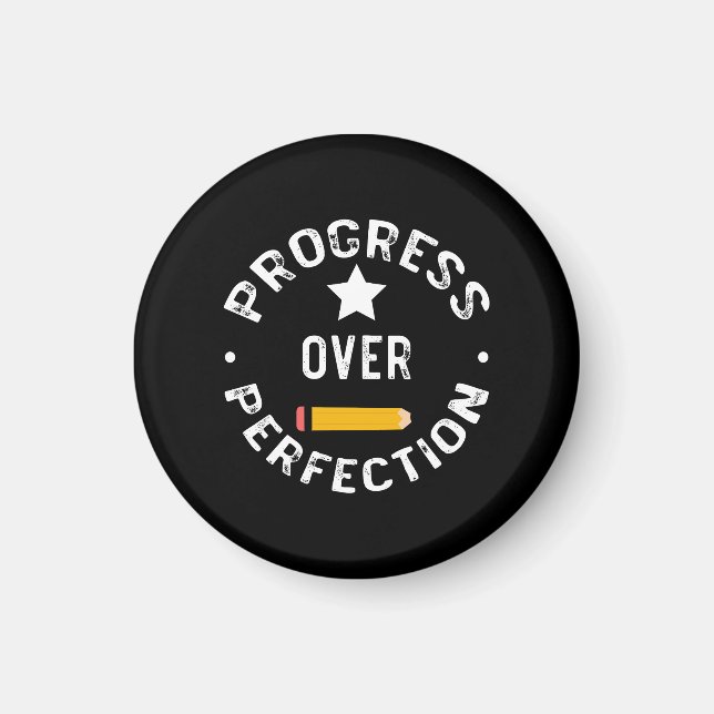 Íman Progresso Acima da Perfeição De Volta à Escola Pro (Frente)
