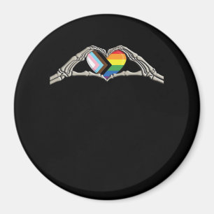 Íman Progresso do Orgulho Cardíaco das Mãos Ossas