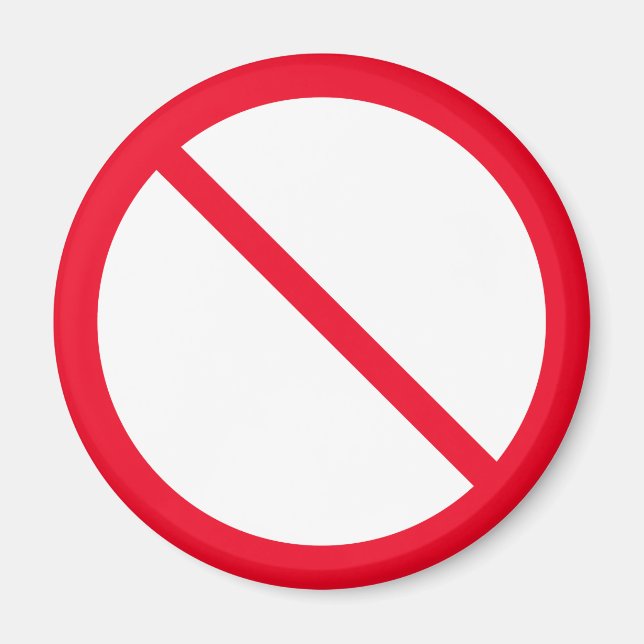 Íman Proibição geral | Sinal de círculo vermelho | Magn (Frente)