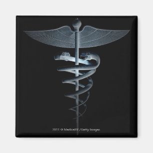 Íman Projector em um caduceus médico