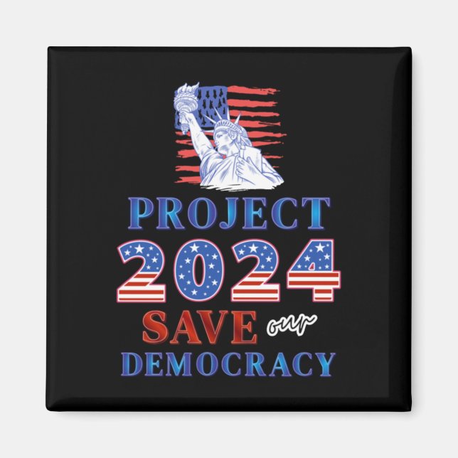 Íman Projeto 2024 Salva a Nossa Democracia (Frente)