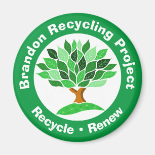 Íman Projeto Reciclagem. Reciclar e Renove.