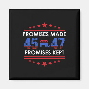 Íman Promessas Feitas Mantiveram Trump 45 47 Sinal