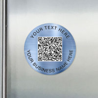 Promocional de código QR azul