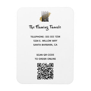 Íman Promocional de código QR para logotipo de empresa