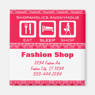 Íman Promocional de Compro de Sono Engraçado Rosa