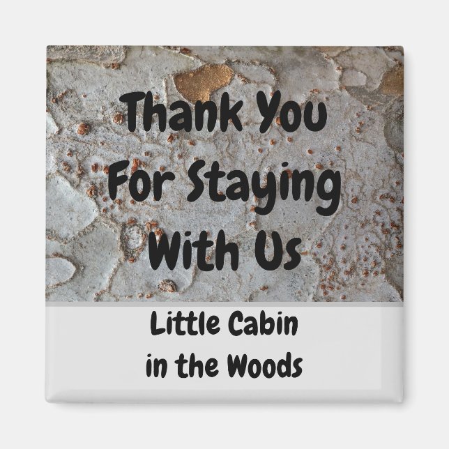 Íman Promocional de Fotografia do Latido de Árvore Rent (Frente)