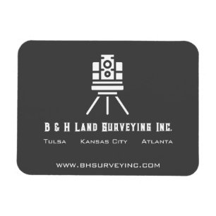 Íman Promocional de negócios do Modern Land Surveyor