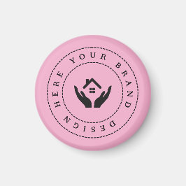 Íman Promocional de texto e logotipo personalizado mini