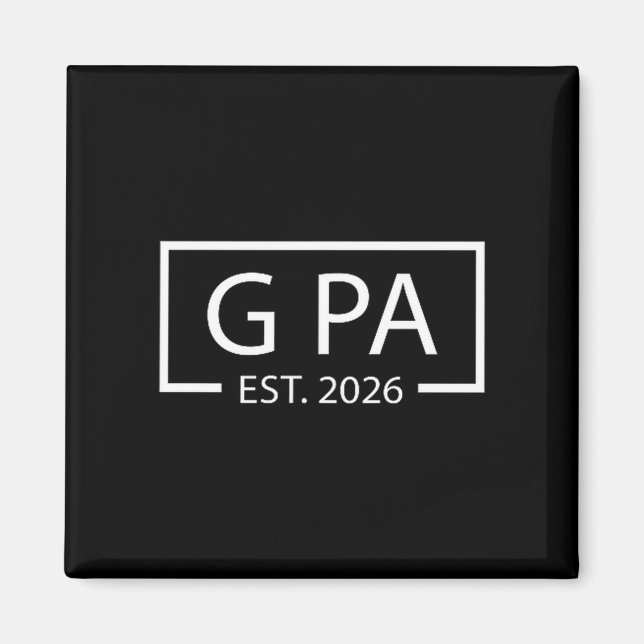 Íman Promoted To G Pa Est 2026 Baby Announcement Cket  (Frente)