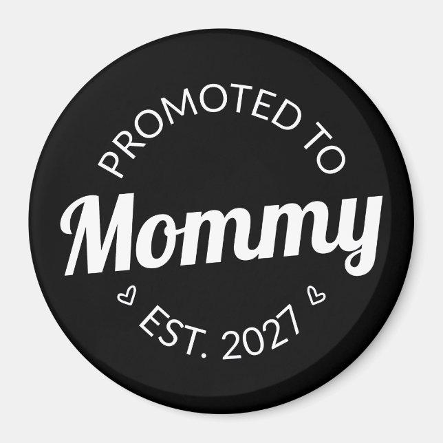 Íman Promovida a Mamãe Desde 2027 Anúncio de Nova Mamãe (Frente)