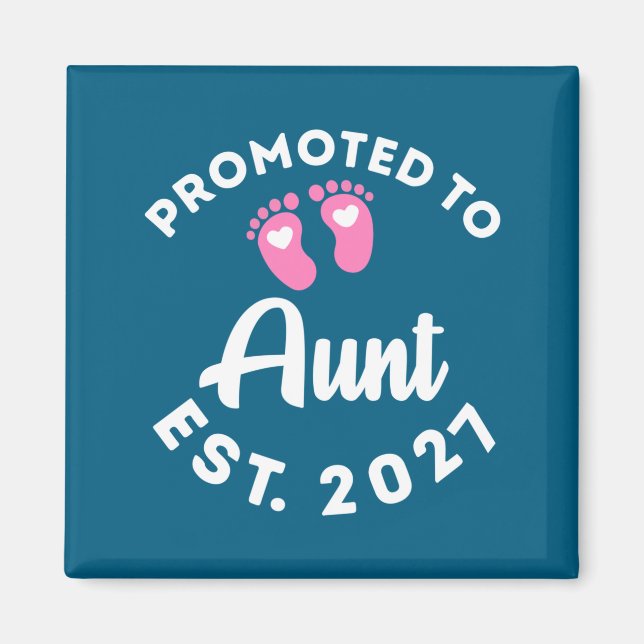 Íman Promovida a tia est. 2027 anúncio de bebê para (Frente)