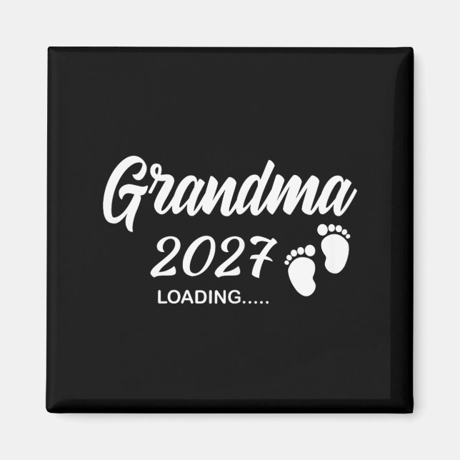 Íman Promovida para Avó 2027 Anúncio de Bebê a Caminho (Frente)