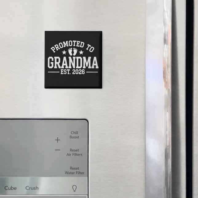 Íman Promovida para Avó est. 2026 Avós Bebê  (In Situ (Fridge))