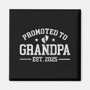 Íman Promovido a Avô 2025 Avô Est 2025 Camiseta